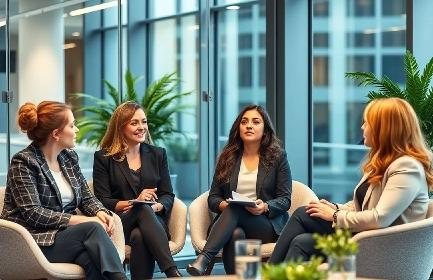 Women in business seminar modern setting